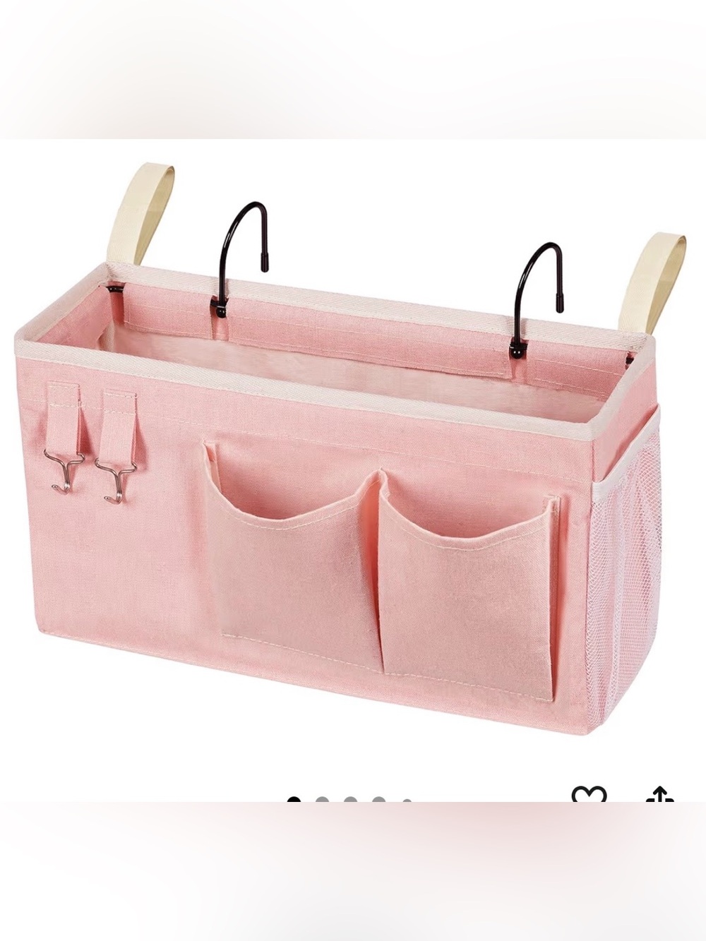 Bedside Caddy Organizer with Multiple Front Pockets
